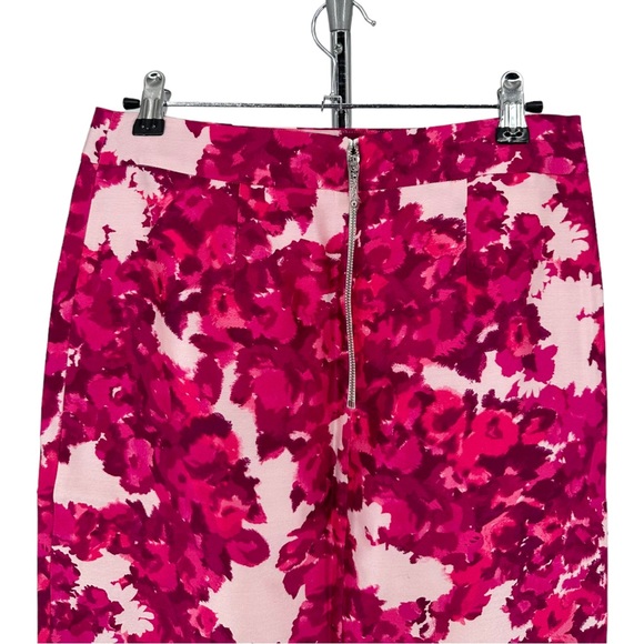 Kate Spade Jordan Silk Blend Berry Moody Floral Pencil Skirt size 4 - Picture 8 of 14